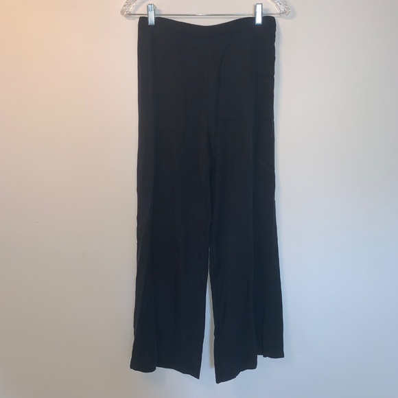 Bryn Walker Wide Leg 100% Tencel Black Pants S - Picture 1 of 10
